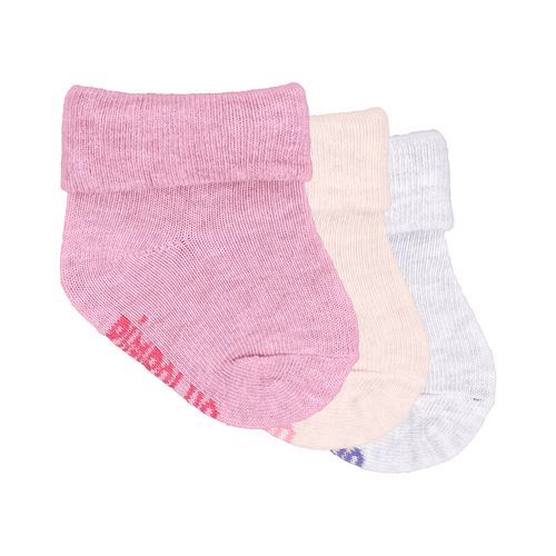 Meia lisa com vira RN feminino Pimpolho