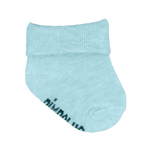 Meia lisa com vira RN masculino Pimpolho