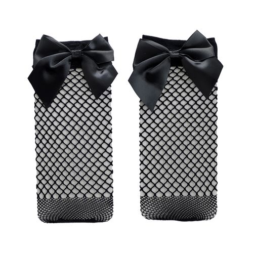 Meia arrastÃ£o com laÃ§o 16-20 feminino Pimpolho