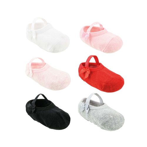 Meia sapatilha lisa antiderrapante 16-20 feminina Pimpolho