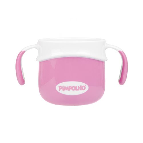 Kit alimentação 6 peças contendo: 1 prato, 1 bowl, 1 pote C/alça, 1 garfo e 2 colheres fem Pimpolho