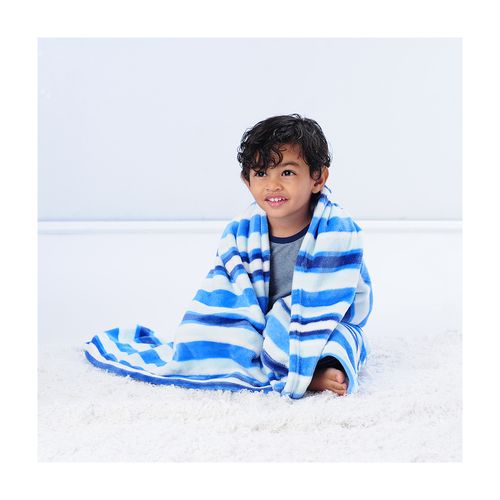 Manta bebÃª 1,10X0,80M listras masc Pimpolho