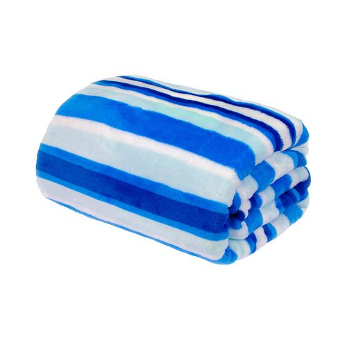 Manta bebÃª 1,10X0,80M listras masc Pimpolho