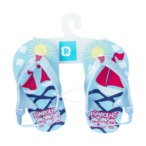 Sand praiana baby azul/barco masc Pimpolho