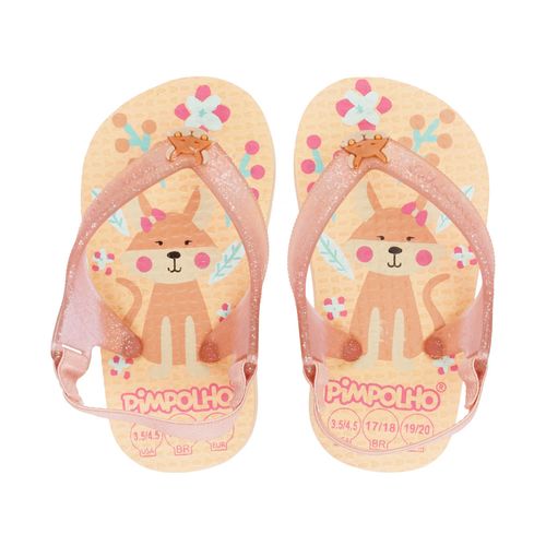 Sand praiana baby laranja/raposa fem Pimpolho