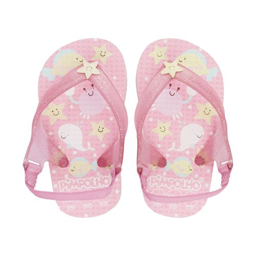 Sand praiana baby rosa/fundo do mar fem Pimpolho