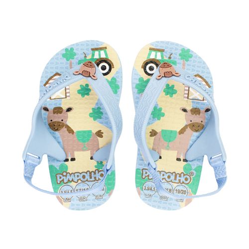 Sand praiana baby azul/cavalo masc Pimpolho