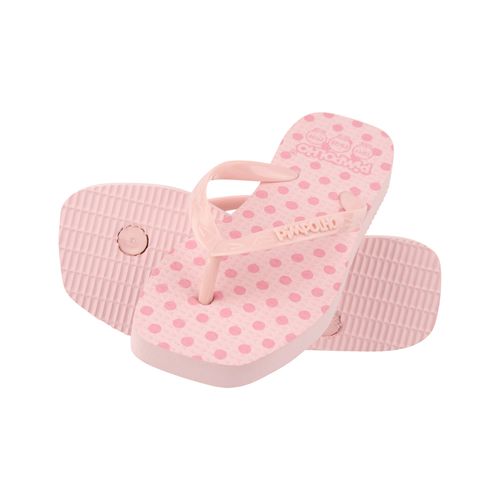 Chinelo quadradinho slim Rosa/PoÃ¡ fem Pimpolho