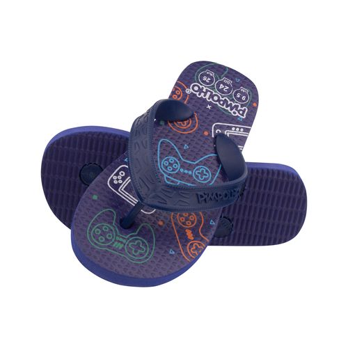 Sand praiana kids Marinho/Game masc Pimpolho