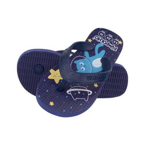 Sand praiana kids Azul/Gatos masc Pimpolho