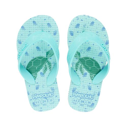 Sand praiana kids Azul/Tartaruga masc Pimpolho