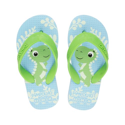 Sand praiana kids Azul/Dinossauro masc Pimpolho