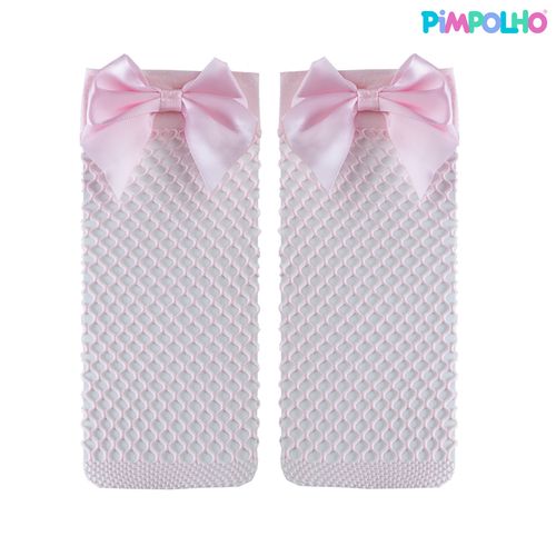 Meia arrastÃ£o com laÃ§o 21-25 feminino Pimpolho