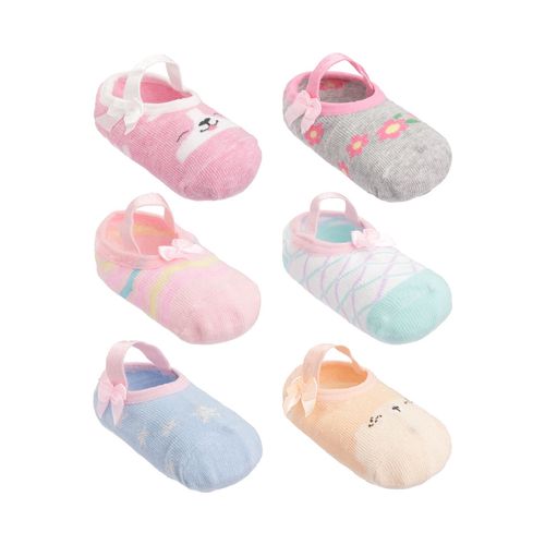 Meia sapatilha colorida antiderrapante 21-25 feminino Pimpolho