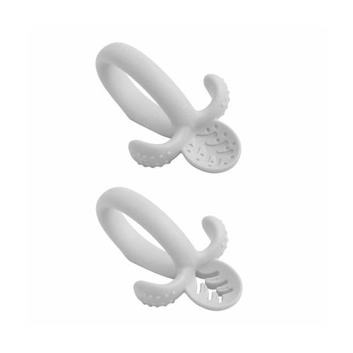 Colher de treinamento de silicone soft cinza unissex Pimpolho