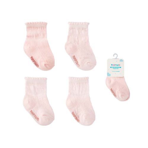 Meia com textura toque fino 16-20 feminino Pimpolho