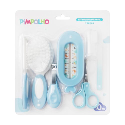 Kit higiene 7 peÃ§as C/ termÃ´metro masculino Pimpolho