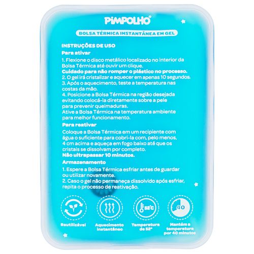 Bolsa térmica instantânea em gel unissex Pimpolho