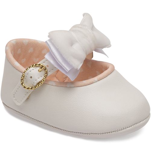 sapatilha batizado filo infantil pimpolho branca