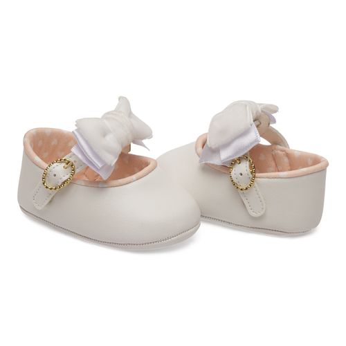 sapatilha batizado filo infantil pimpolho branca