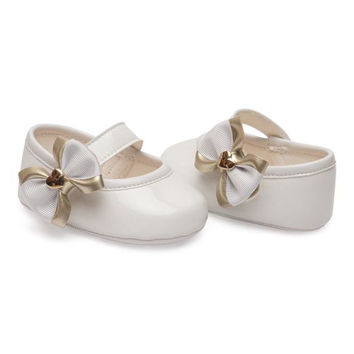 sapatilha batizado love infantil pimpolho branca