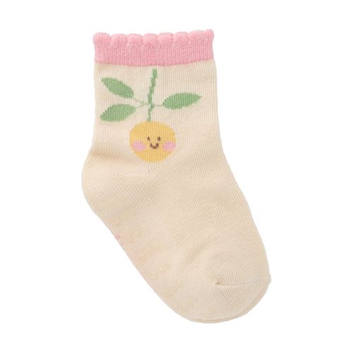 Kit meia colorida C/3 pares tag 21-25 antiderrapante feminino Pimpolho