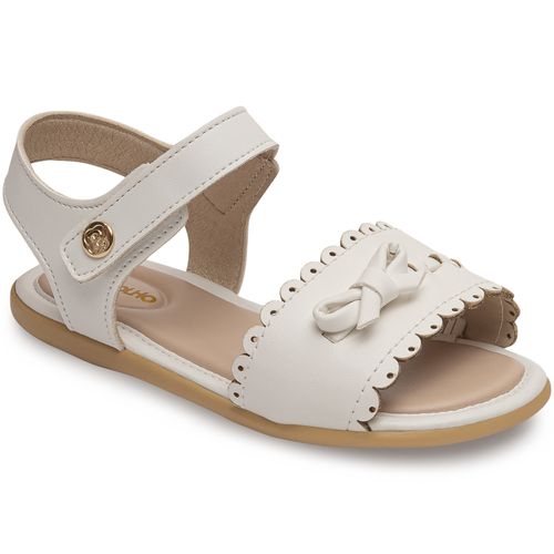 Sandália infantil batizado alice pimpolho branca