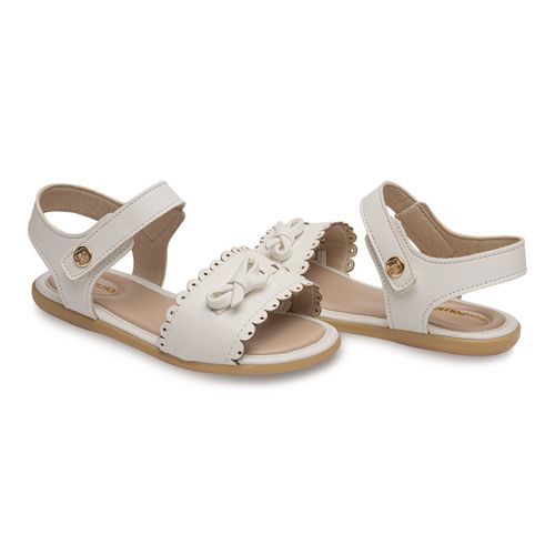 Sandália infantil batizado alice pimpolho branca