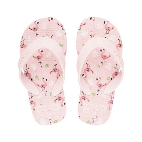 Sand praiana kids Rosa/Flamingos fem Pimpolho