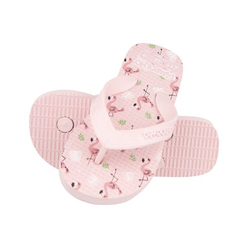 Sand praiana kids Rosa/Flamingos fem Pimpolho