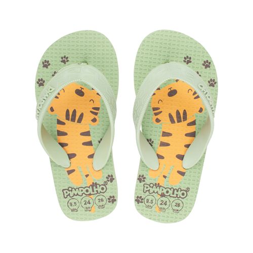 Sand praiana kids Verde/Tigre masc Pimpolho