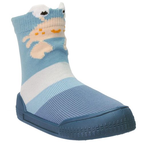 Meia comfort ludica azul siri masculina Pimpolho