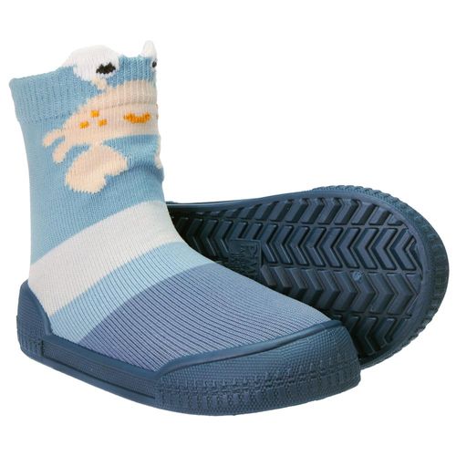 Meia comfort ludica azul siri masculina Pimpolho