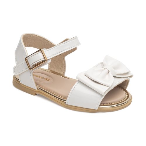 Sandália infantil batizado Pimpolho branca