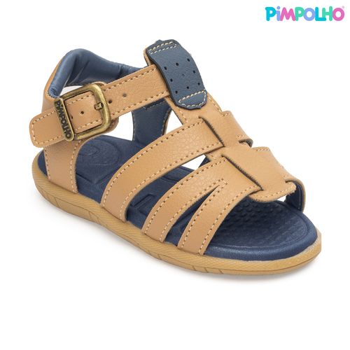 Sandália infantil casual Pimpolho bege
