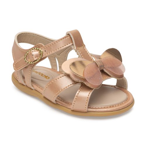 Sandália infantil encanto Pimpolho cobre