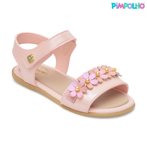 Sandália infanti flora pimpolho rosa