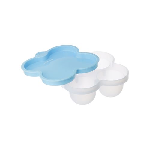 Porta papinha de silicone com tampa para congelar 240ml masc Pimpolho