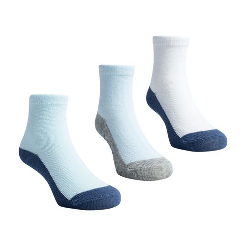 Kit C/03 prs meia lisa base escura c/antiderrapante 21-25 masc Pimpolho