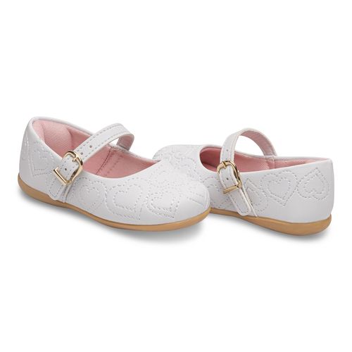 Sapatilha batizado love infantil Pimpolho branca