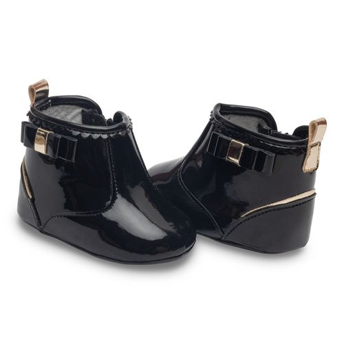 Bota charme infantil Pimpolho preta