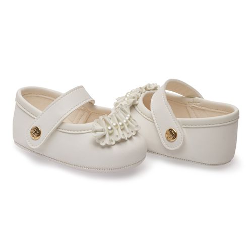 sapatilha batizado infantil pimpolho branca