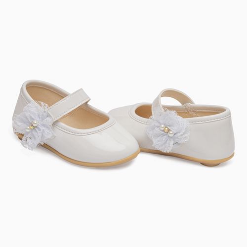 Sapatilha batizado infantil pimpolho branca