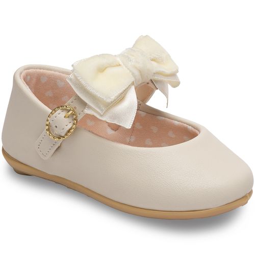 Sapatilha aconchego infantil pimpolho off white