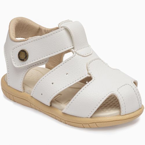 Sandália infantil batizado classica Pimpolho branca
