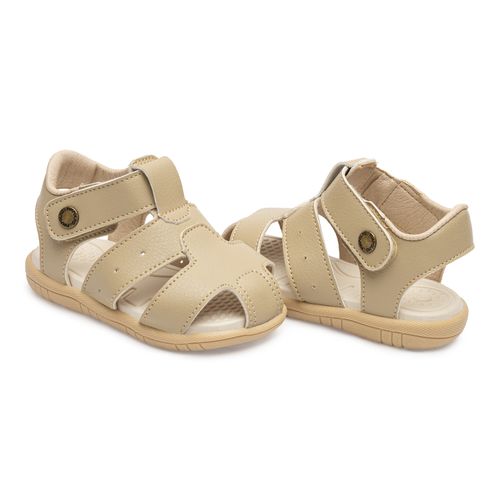 Sandália infantil casual Pimpolho bege