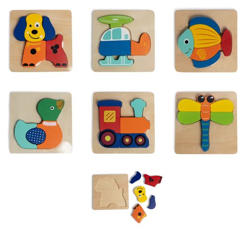 Quebra-cabeça de madeira unissex Pimpolho