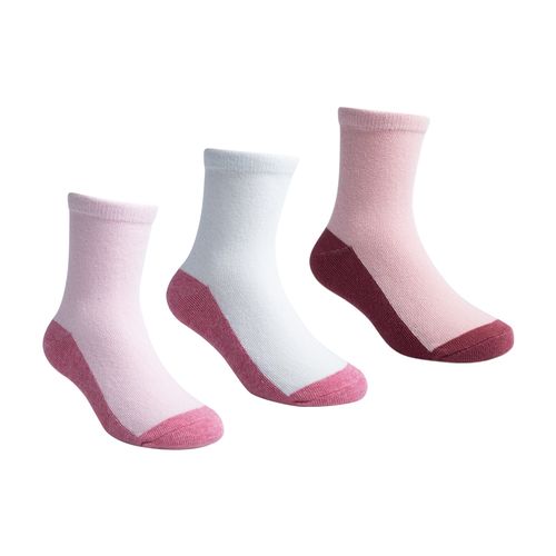 Kit C/03 prs meia lisa base escura 31-34 fem Pimpolho