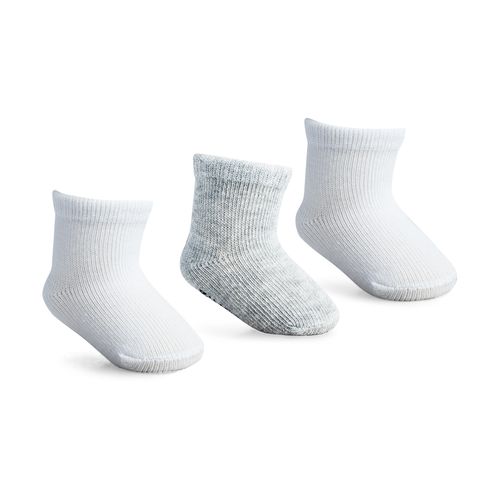 Kit meia lisa 3 prs/tag cano alto ZERO unissex Pimpolho