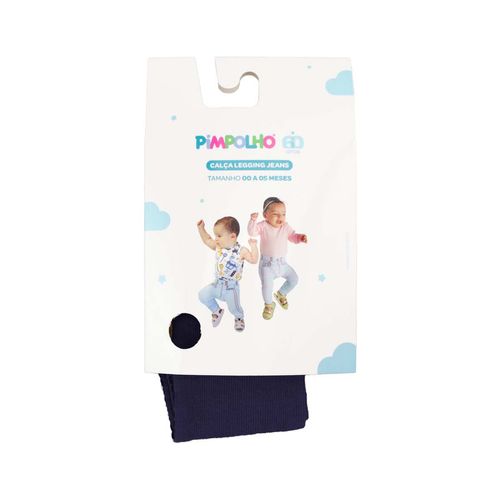 Calça legging jeans 00-05 meses unissex Pimpolho